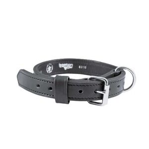 NWOT Boston Leather Agitation Collar 1 1/4 Inch thick Black Leather 15" to 24"